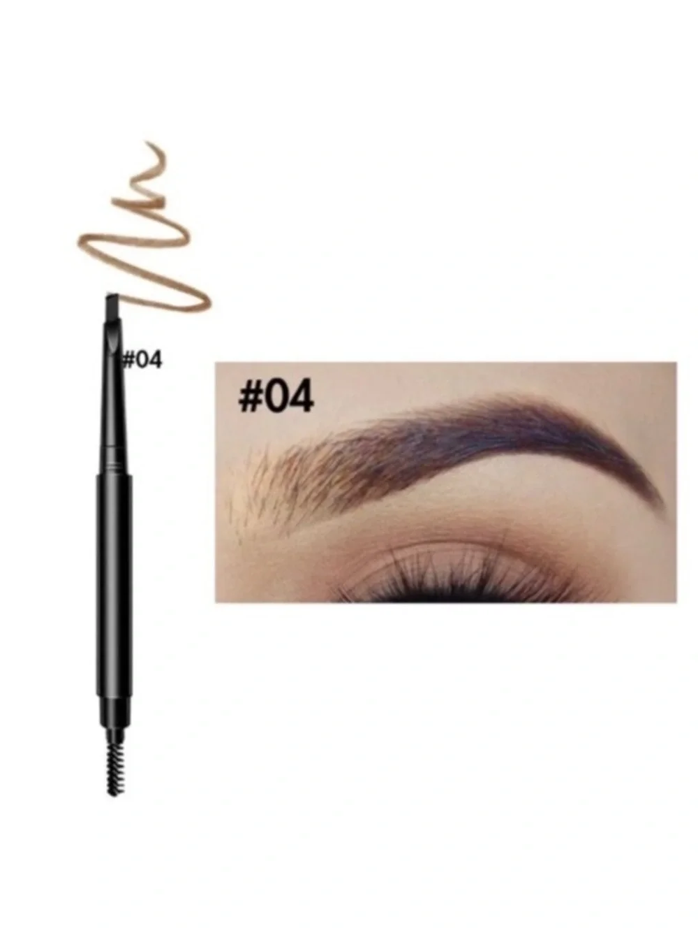 Shade Light Brown Sparq Haus Waterproof 3D Eyebrow Pencil with Brush #04